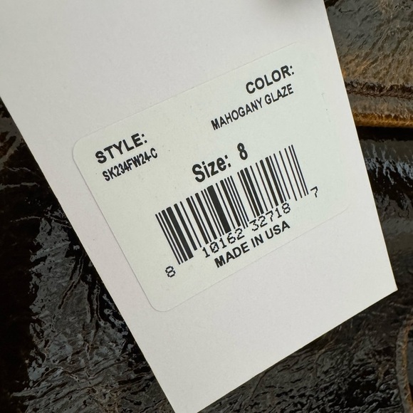 BRANDON MAXWELL Evelyn Belted Coated Wool Mahogany Glaze Skirt Size 8 NWT - Picture 9 of 16